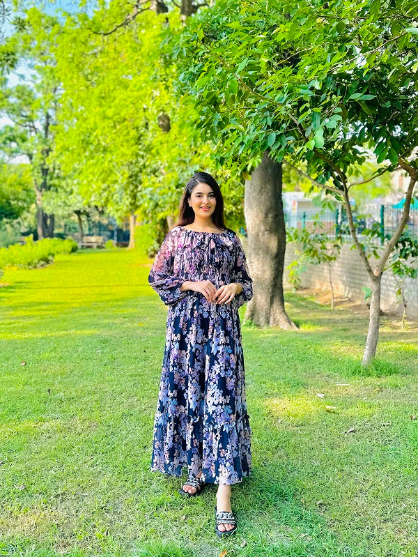 FRENCH NAVY BLUE DRESS
