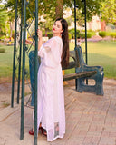 WHITE CUTWORK SEQUENCE KAFTAN
